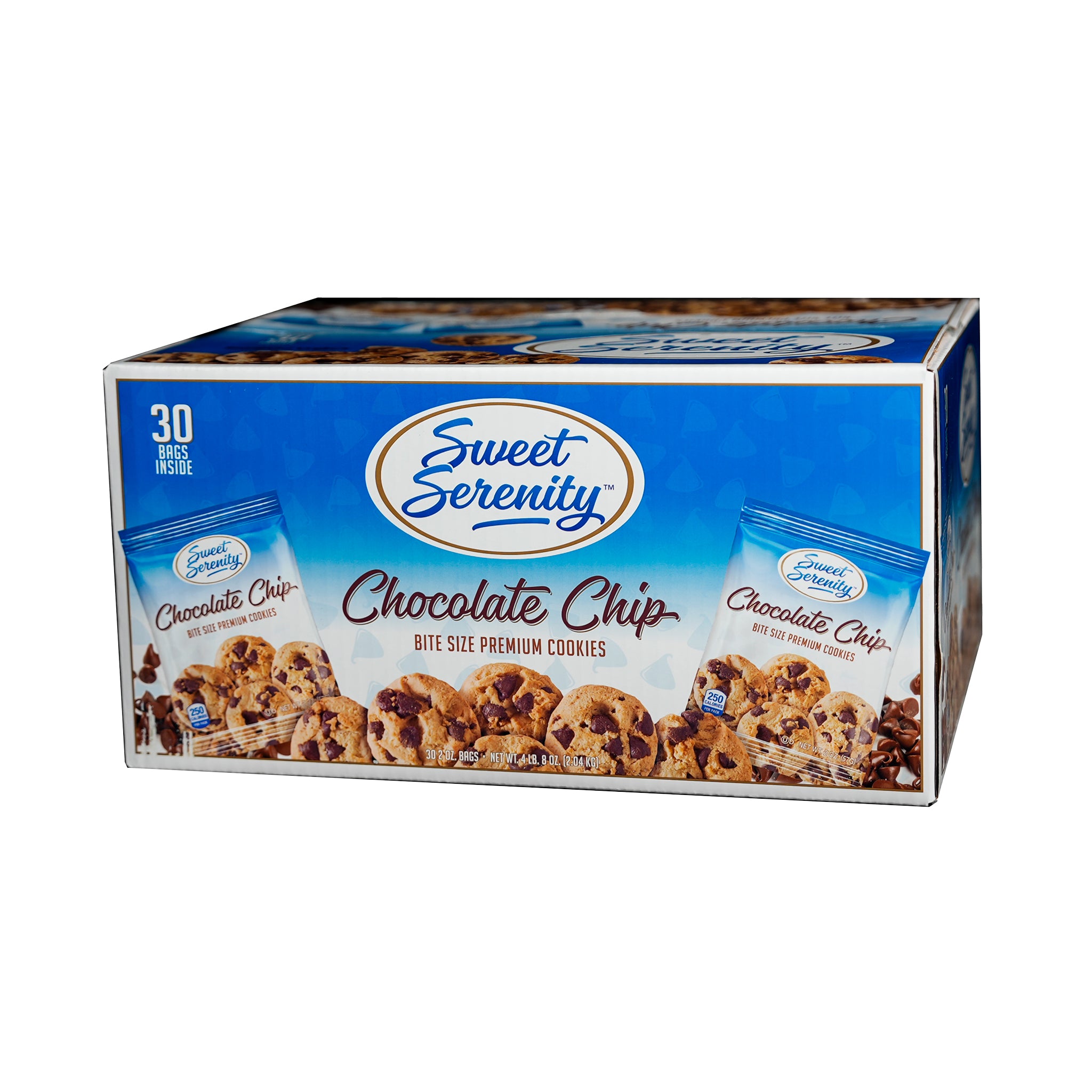 Sweet Serenity Premium Chocolate Chip Cookies (30 Count) – Nucolby